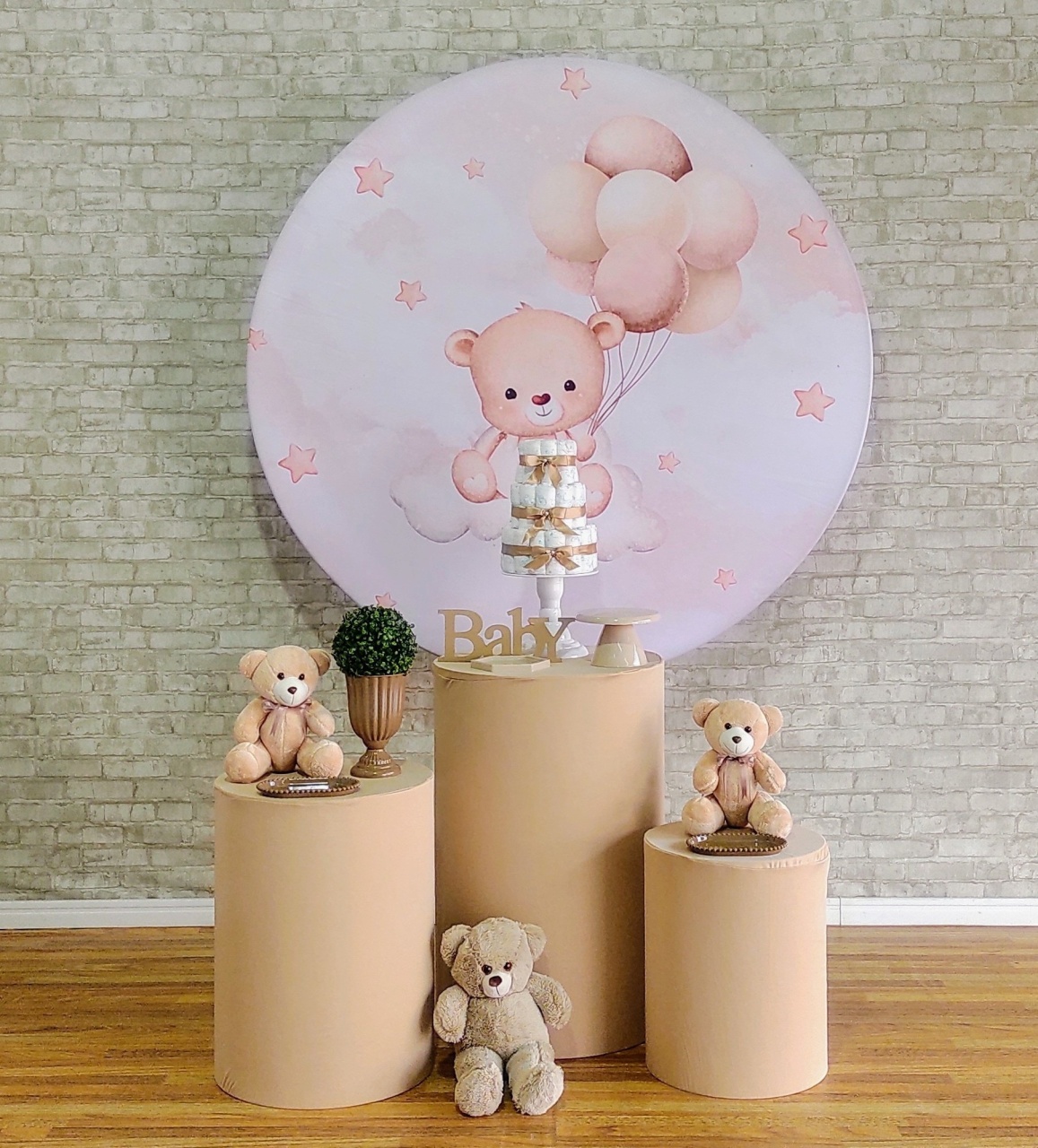 Ursinho Boho Cha de Bebe - DFEST PEGUE E MONTE