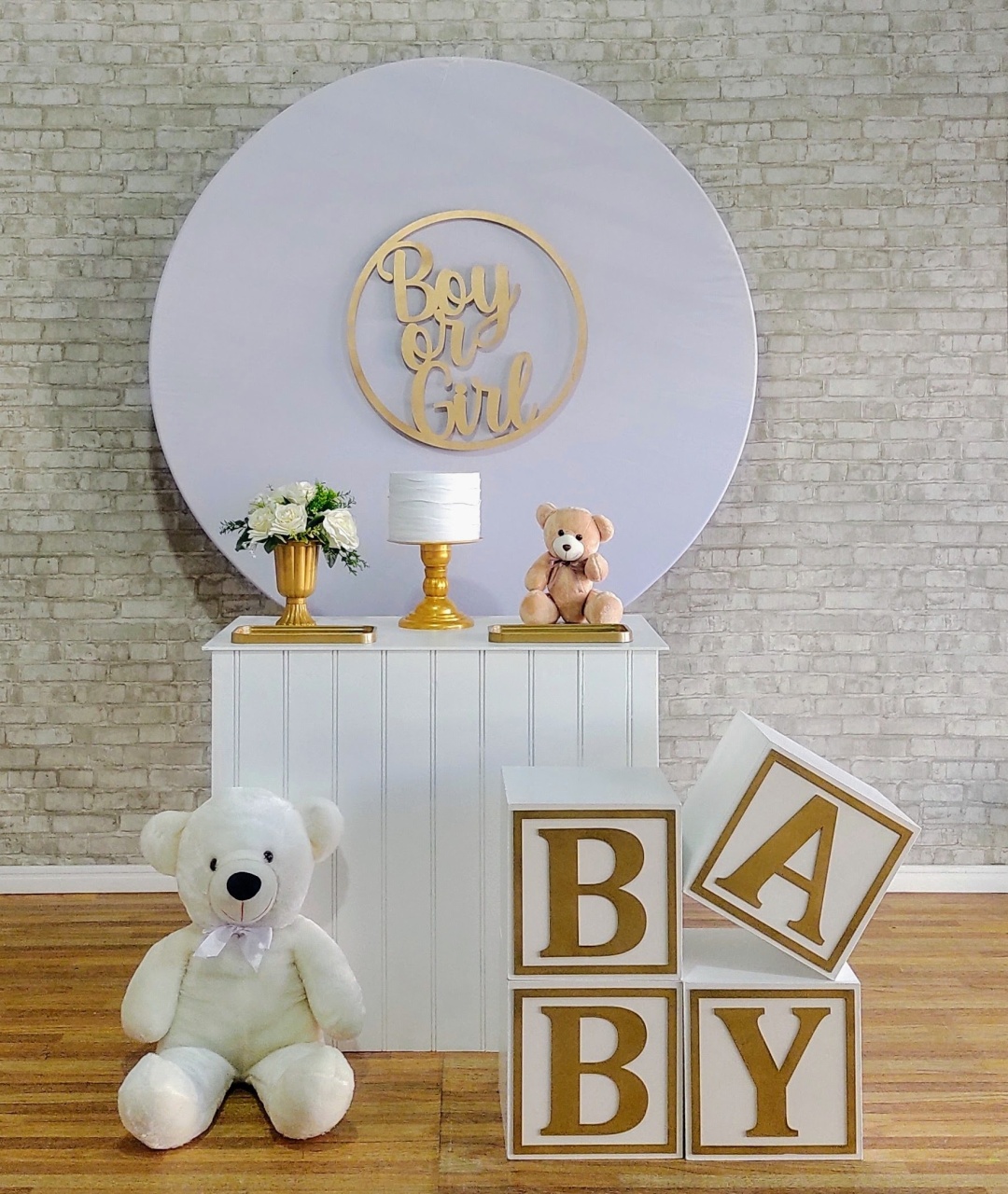Chá Revelação Boy E Girl Bege 6 - DFEST PEGUE E MONTE