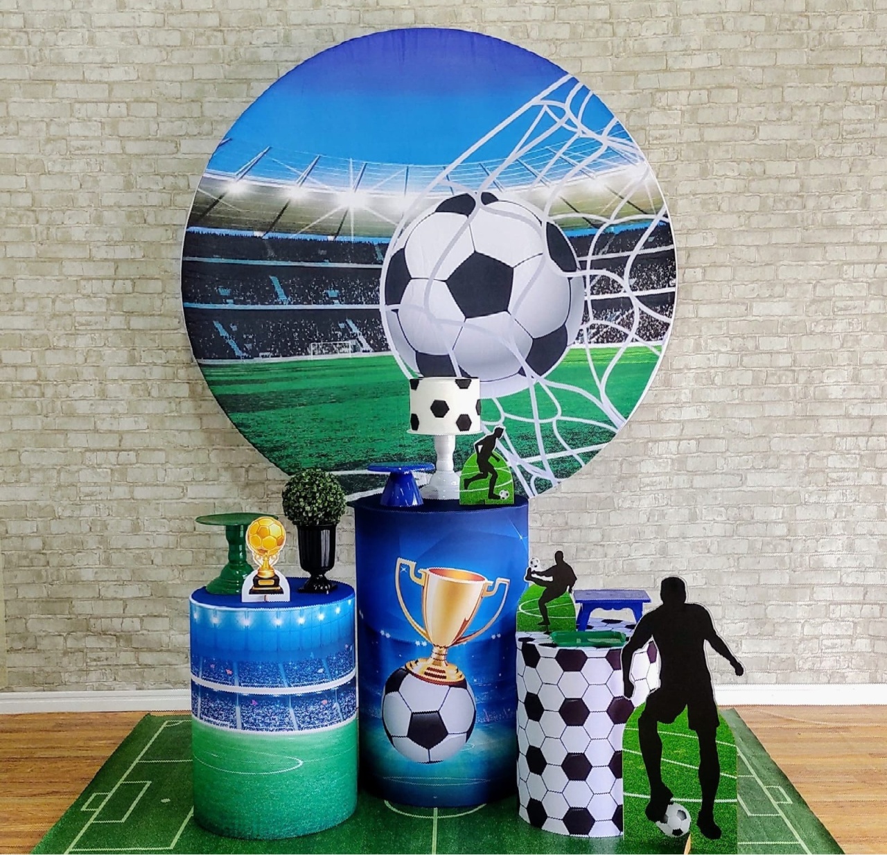 Futebol Rede Kit Prata               - DFEST PEGUE E MONTE
