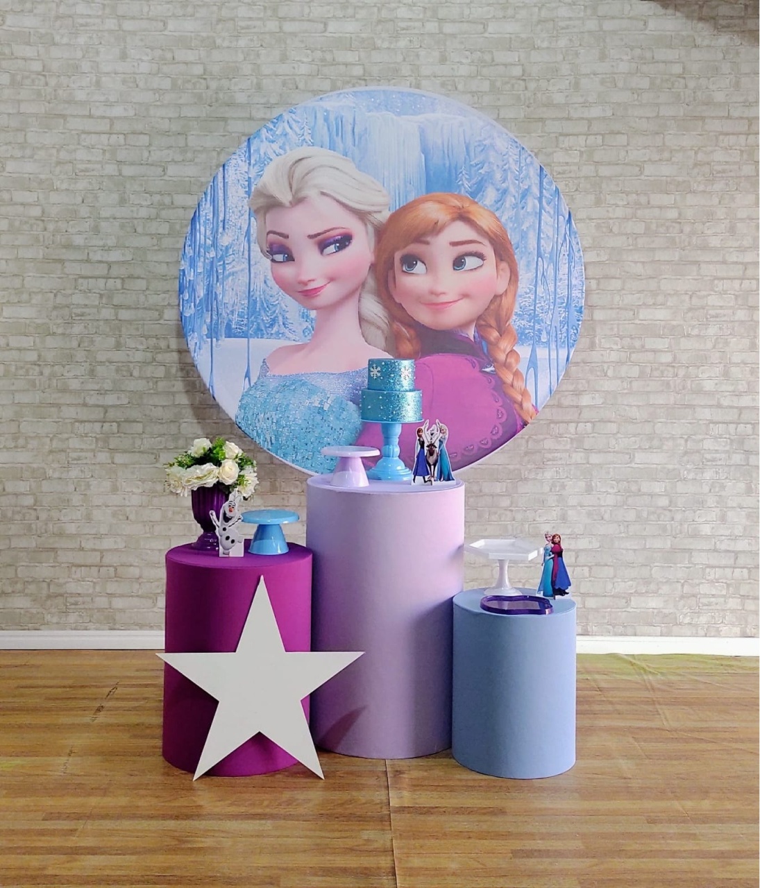 Frozen Ana E Elsa Kit Prata           - DFEST PEGUE E MONTE