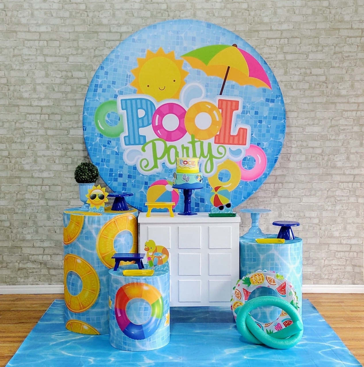 Pool Party Azul Kit Ouro - DFEST PEGUE E MONTE