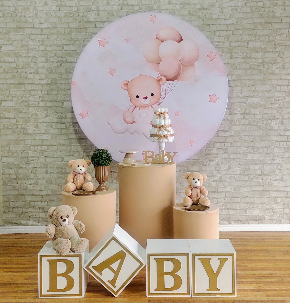 Ursinho Boho Cha de Bebe  - DFEST PEGUE E MONTE