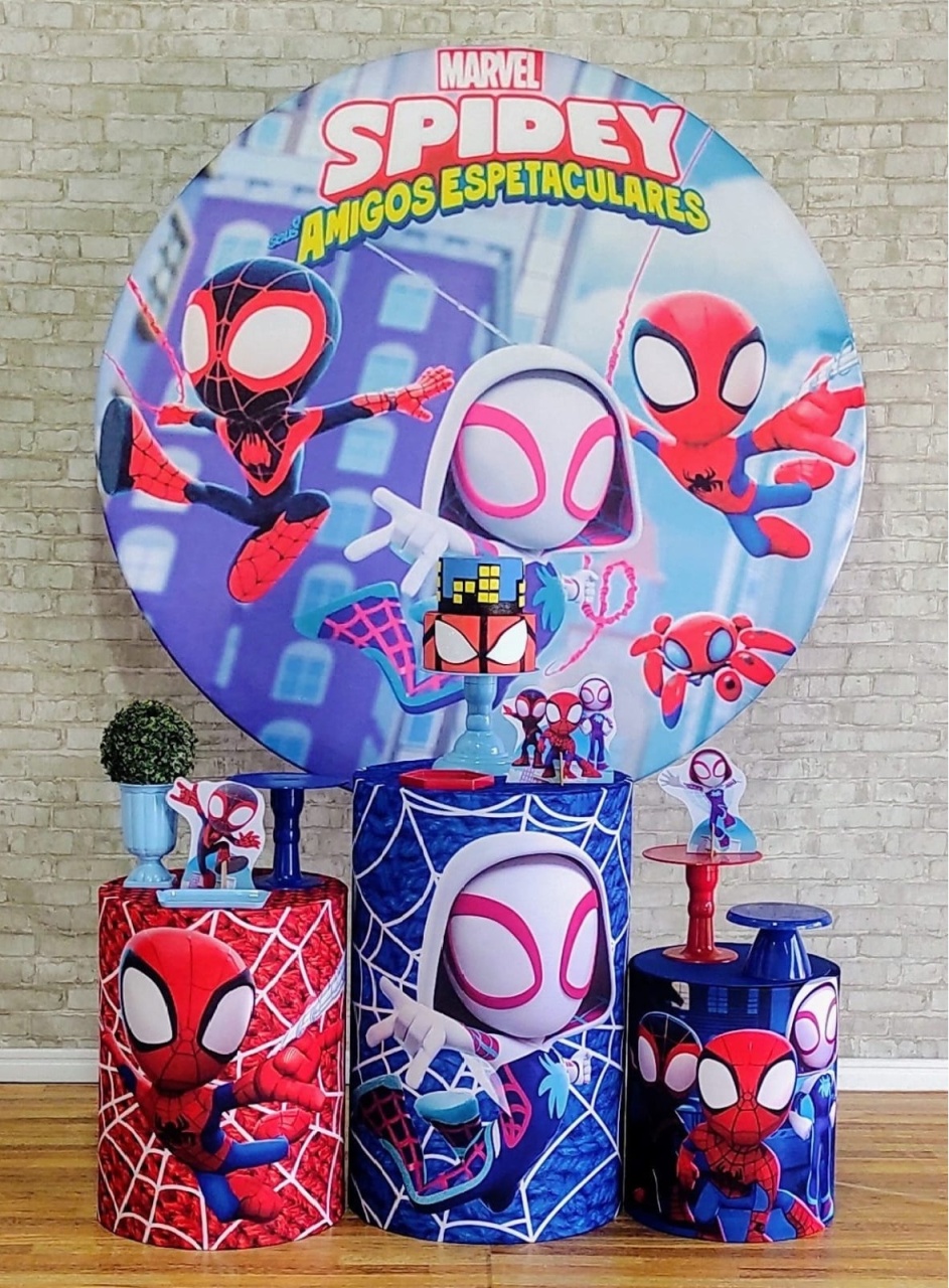 Aranha E Amigos Kit Prata - DFEST PEGUE E MONTE