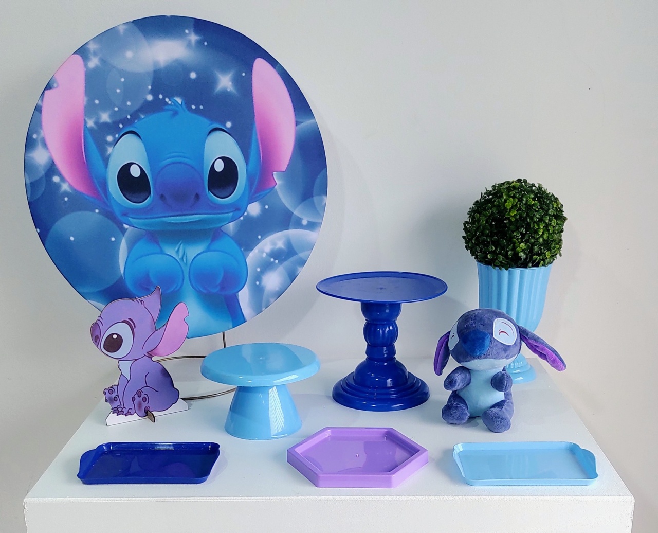 Stitch Azul Kit Mesa   - DFEST PEGUE E MONTE