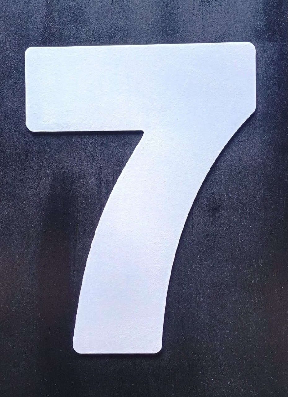 Numero de Pendurar 7 Branco - DFEST PEGUE E MONTE