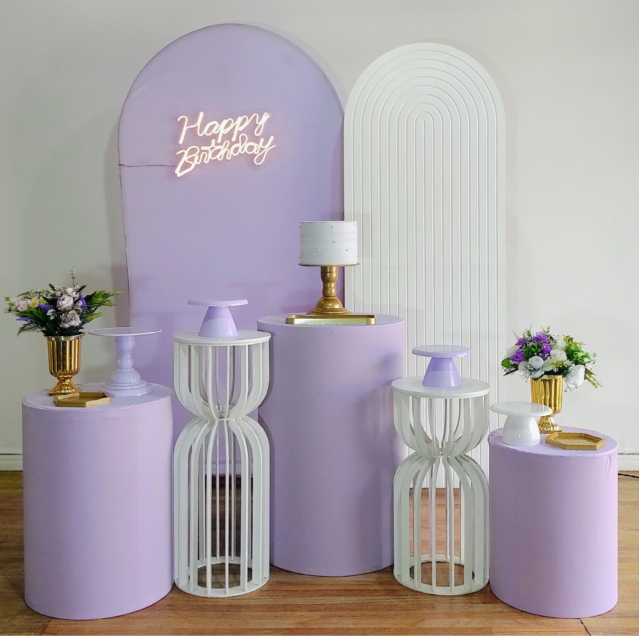 Lilas C/Branco Linha Luxo   - DFEST PEGUE E MONTE