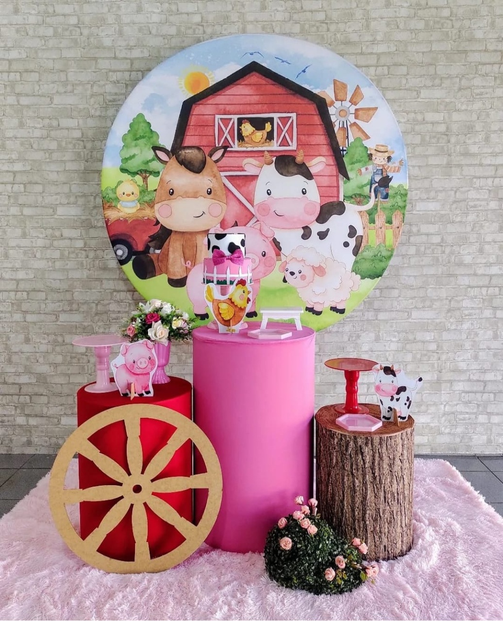 Fazendinha Rosa Kit Prata       - DFEST PEGUE E MONTE