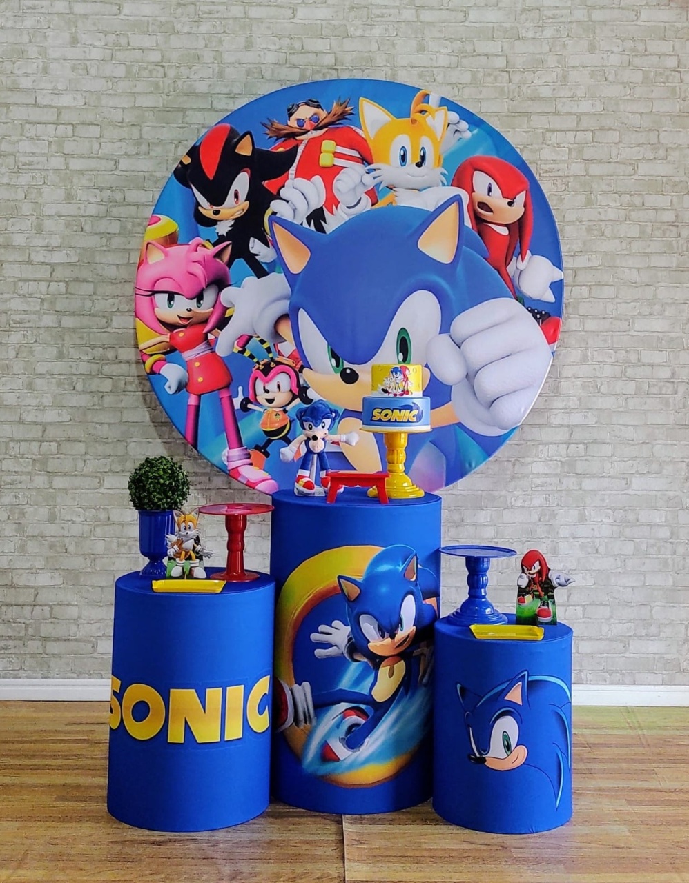 Turma Do Sonic Kit Prata  - DFEST PEGUE E MONTE