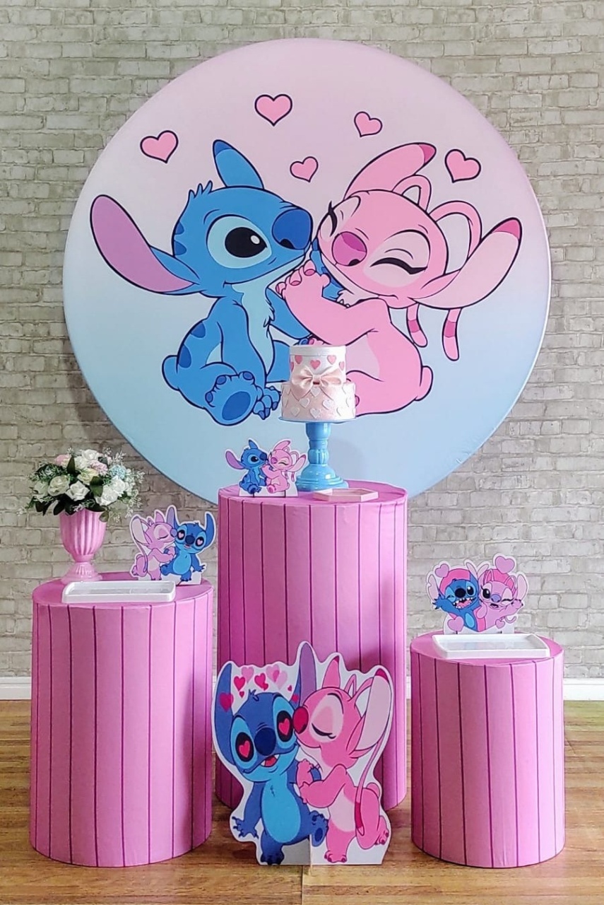 Stitch E Angel Kit Prata     - DFEST PEGUE E MONTE