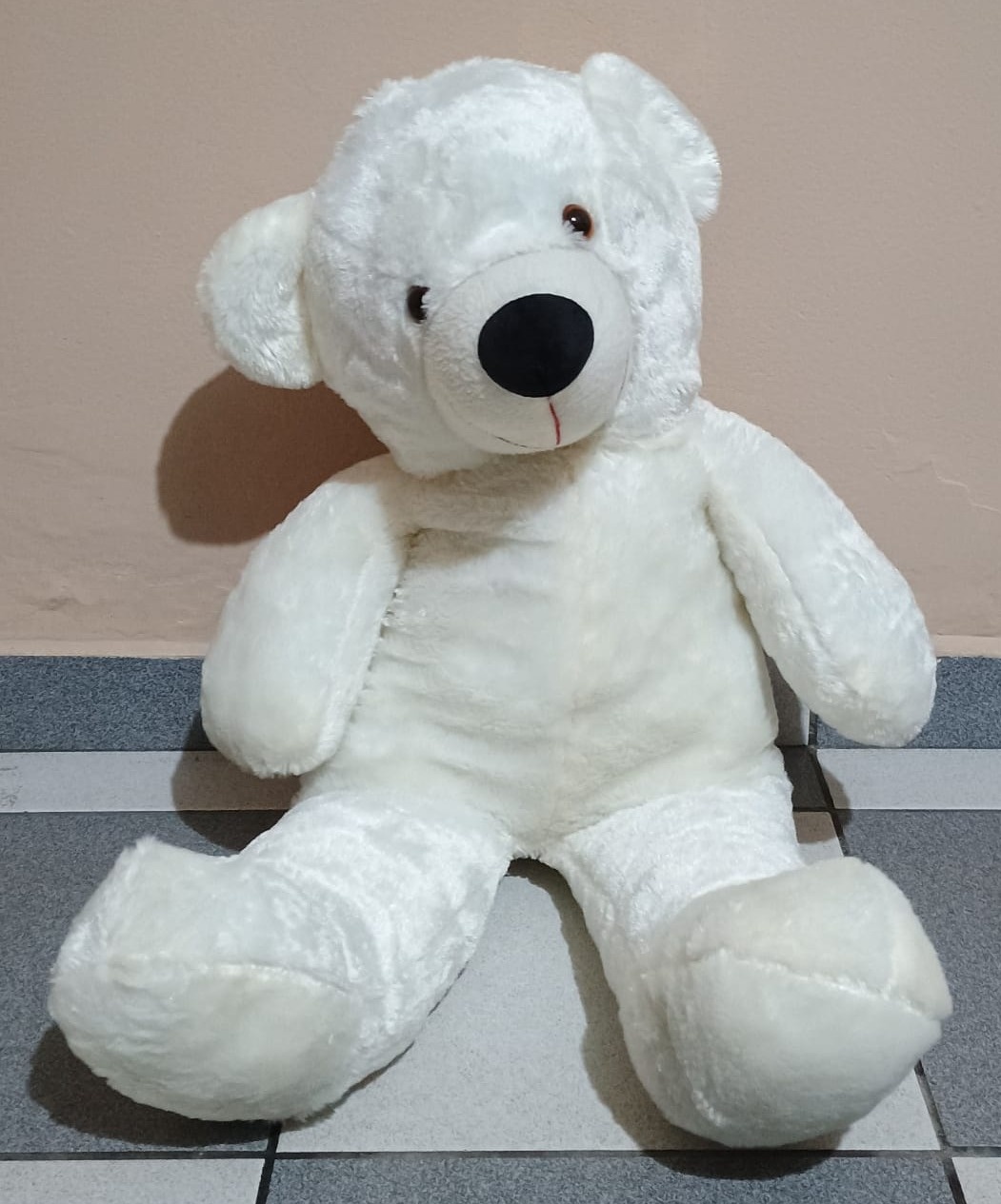 Urso Branco Pelucia Grande - DFEST PEGUE E MONTE
