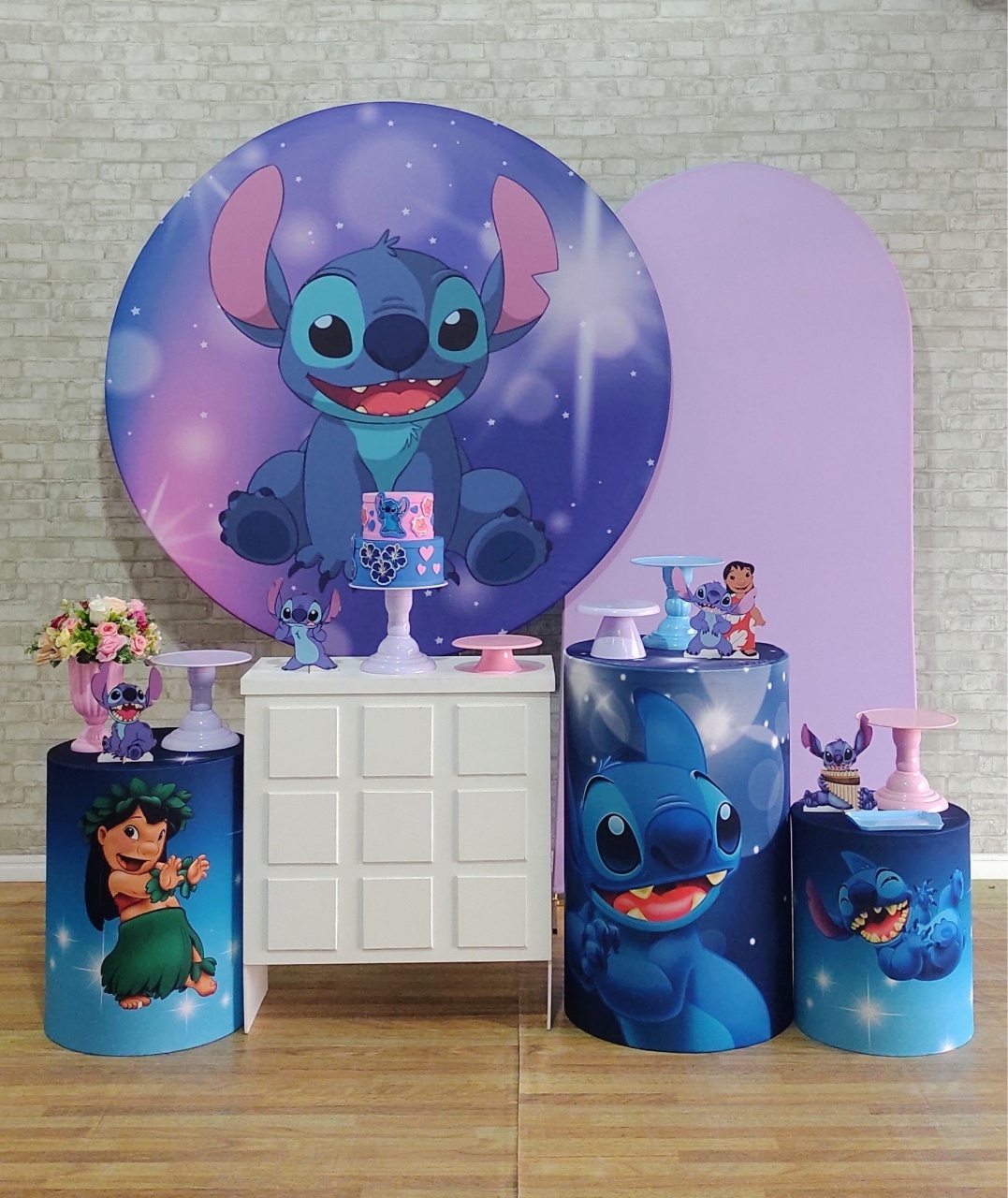 Stitch Menina Kit Diamante - DFEST PEGUE E MONTE