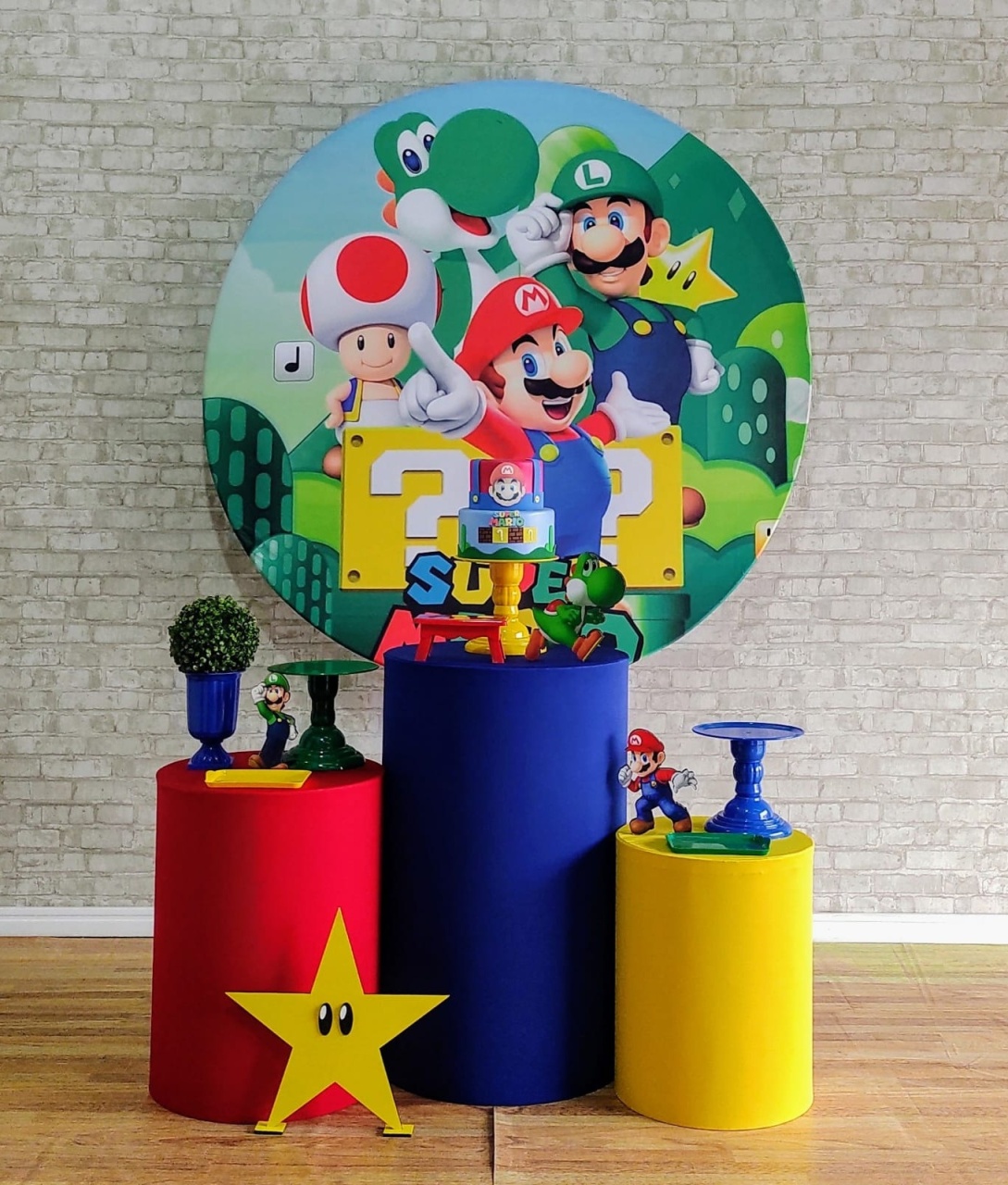 Turma Do Mario Kit Prata    - DFEST PEGUE E MONTE