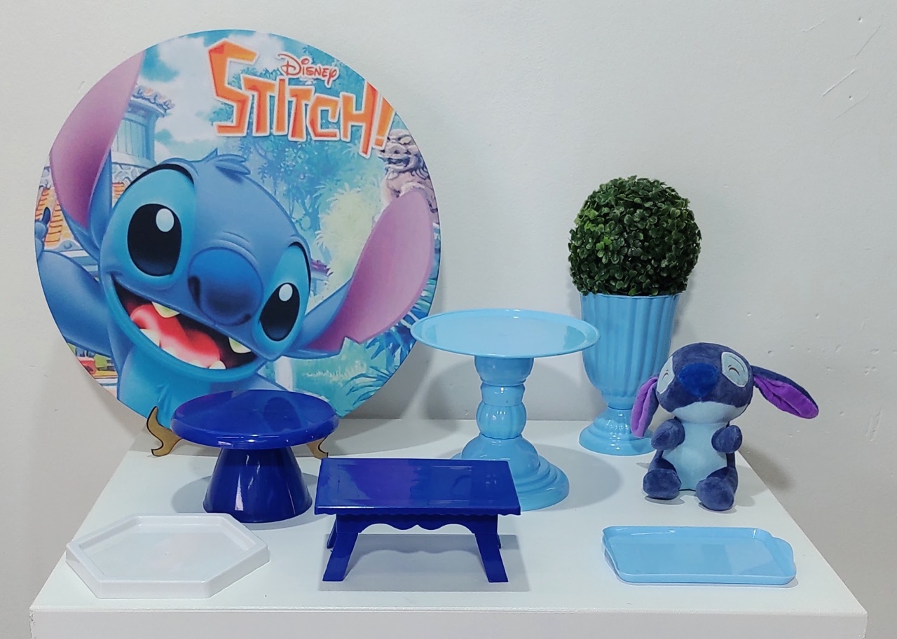 Stitch Azul Kit Mesa    - DFEST PEGUE E MONTE