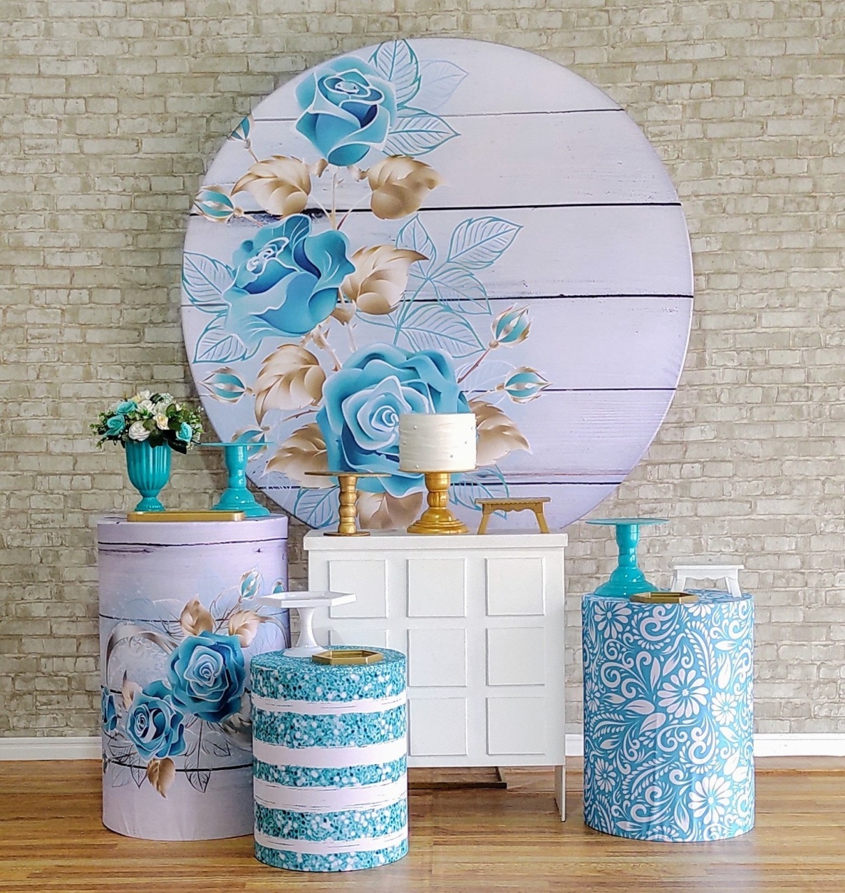 Floral Tifany Kit Ouro - DFEST PEGUE E MONTE