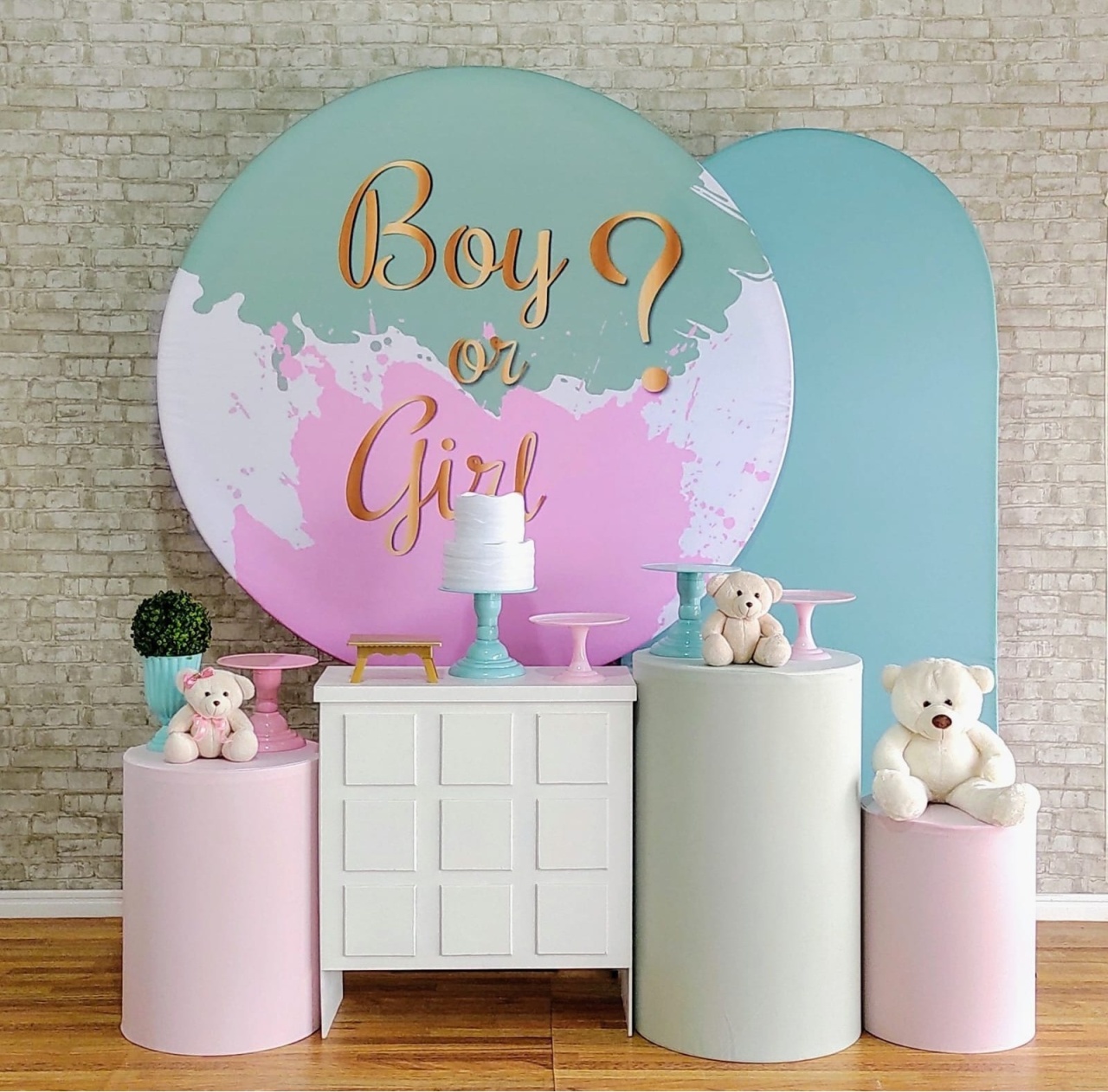Chá Revelação Boy Ou Girl Kit Diamante - DFEST PEGUE E MONTE