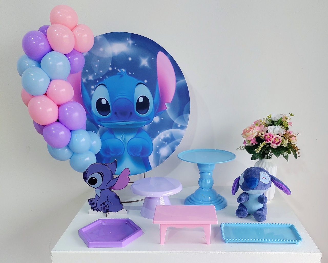 Stitch Rosa Kit Mesa   - DFEST PEGUE E MONTE