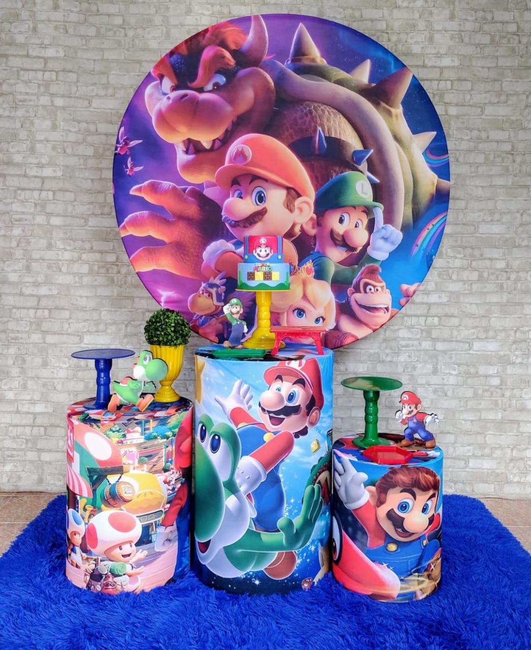 Super Mario Kit Prata     - DFEST PEGUE E MONTE