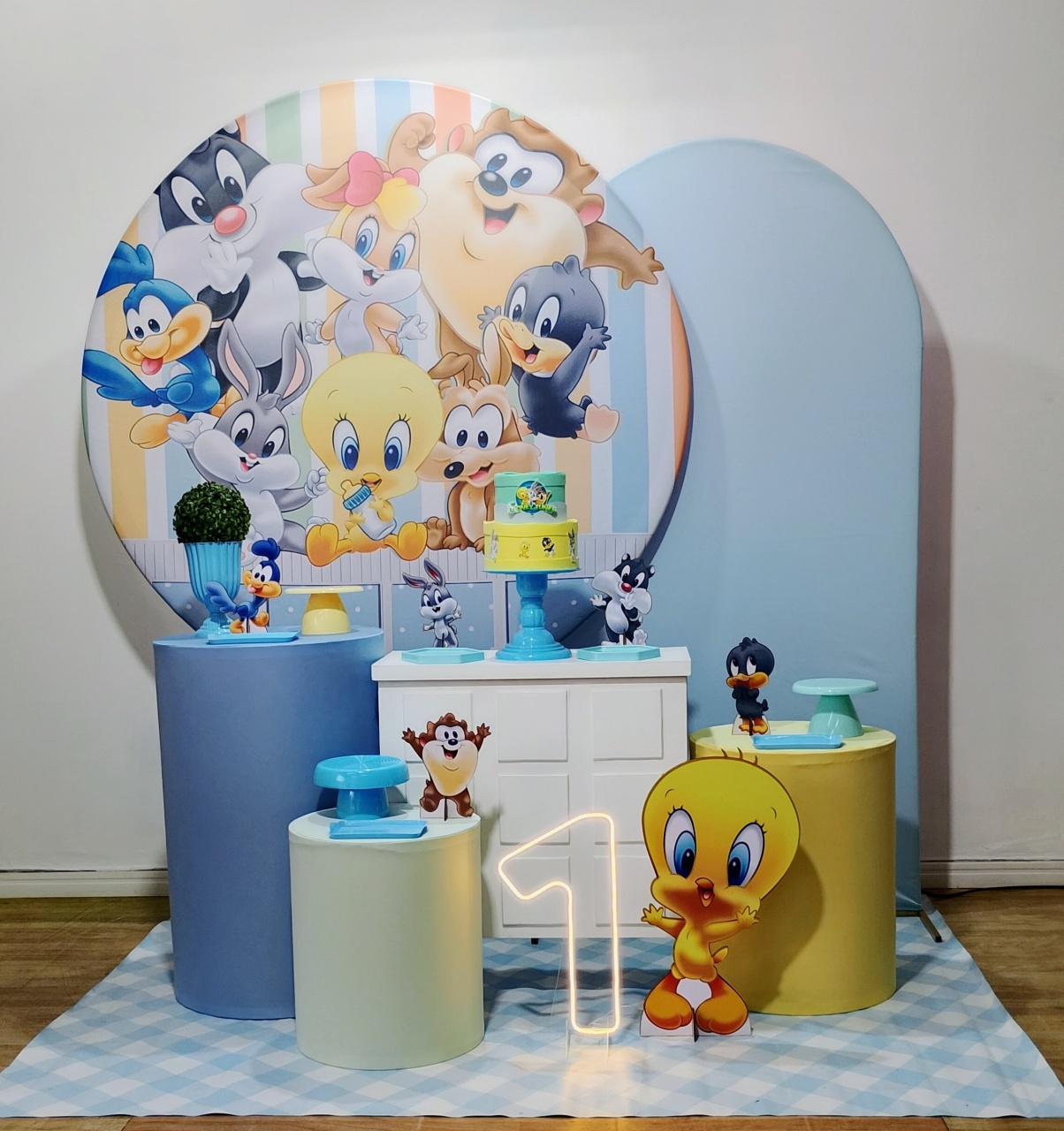 Baby Looney Tunes Menino Kit Composicao - DFEST PEGUE E MONTE
