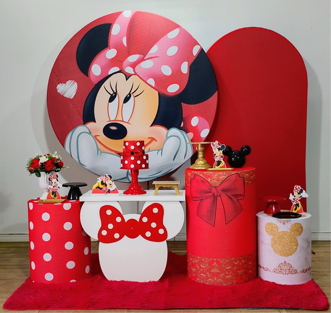 Minie Vermelha Kit Diamante - DFEST PEGUE E MONTE