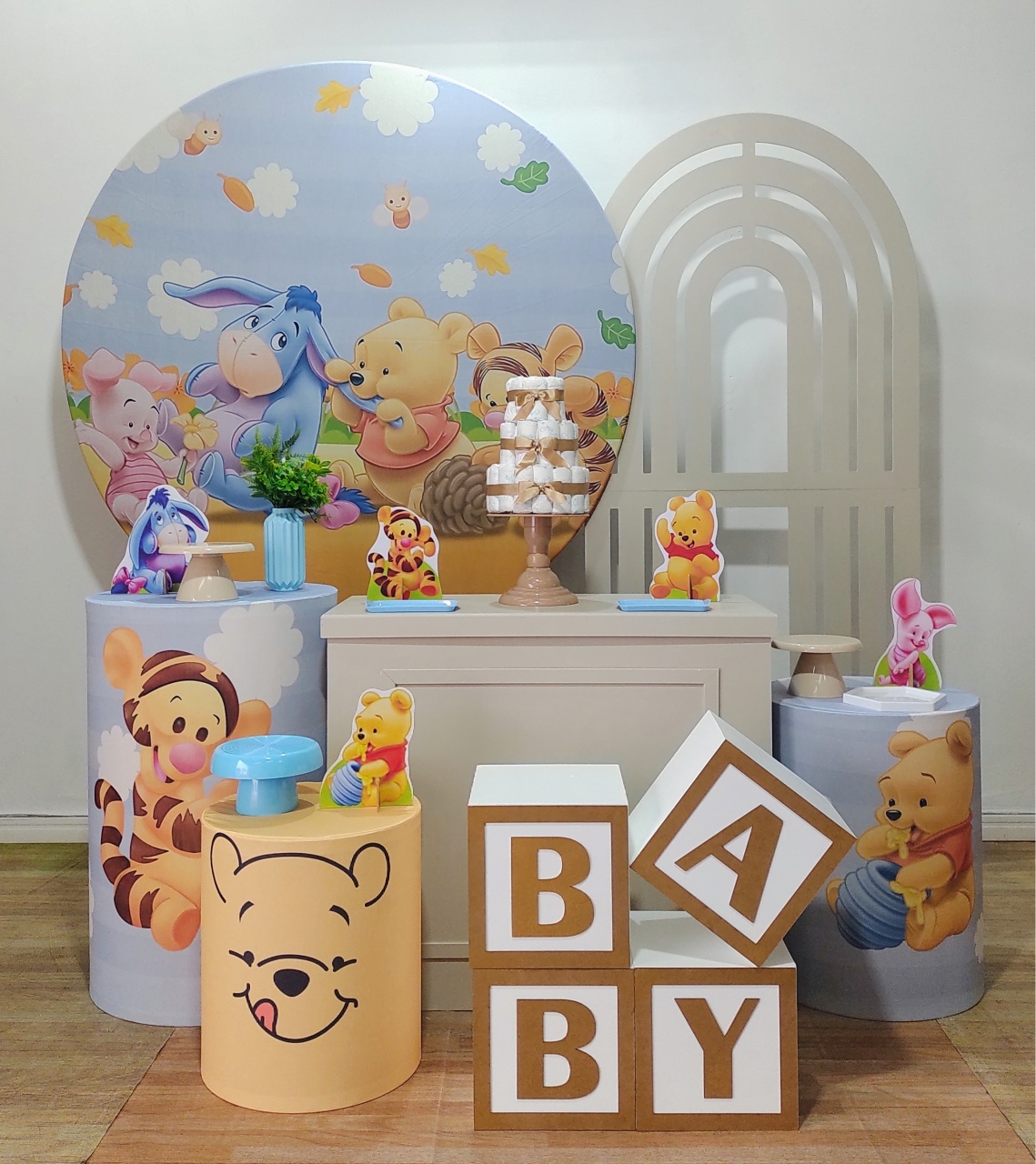 Ursinho Pooh Cha de Bebe - DFEST PEGUE E MONTE