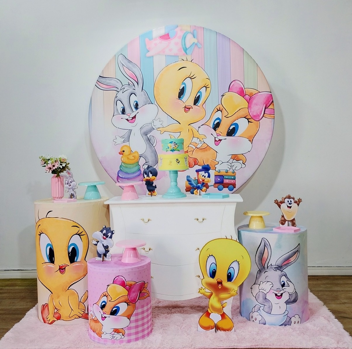 Baby Looney Tunes Menina Kit Ouro - DFEST PEGUE E MONTE