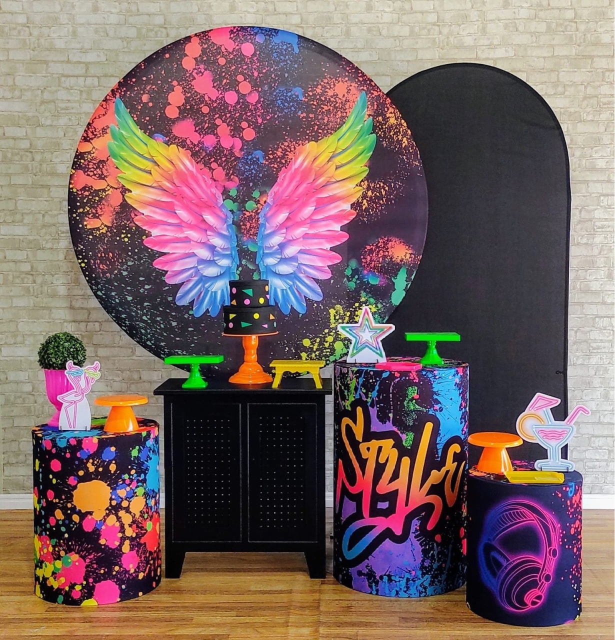 Asas Neon Kit Diamante   - DFEST PEGUE E MONTE
