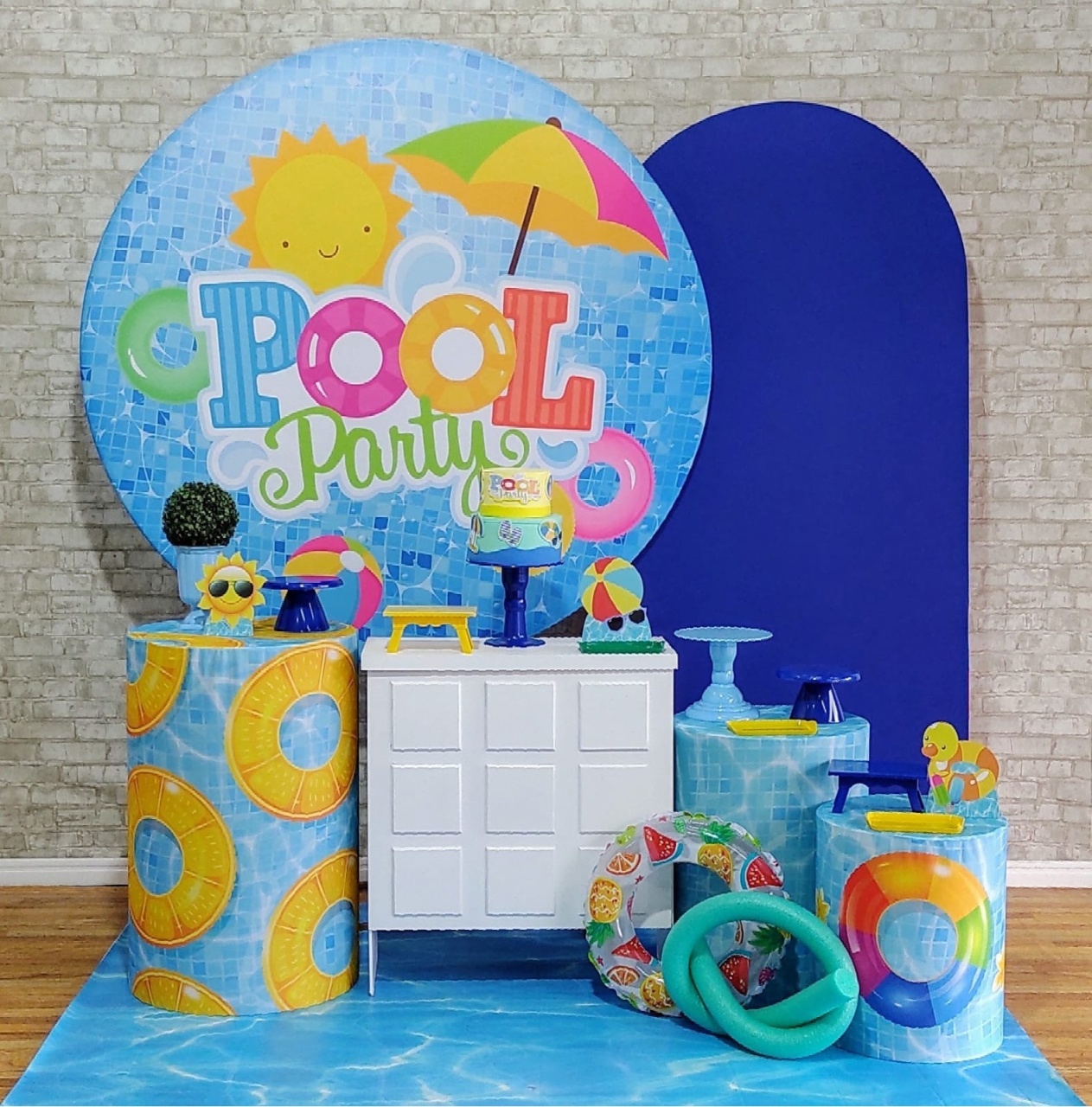 Pool Party Azul Kit Diamante - DFEST PEGUE E MONTE