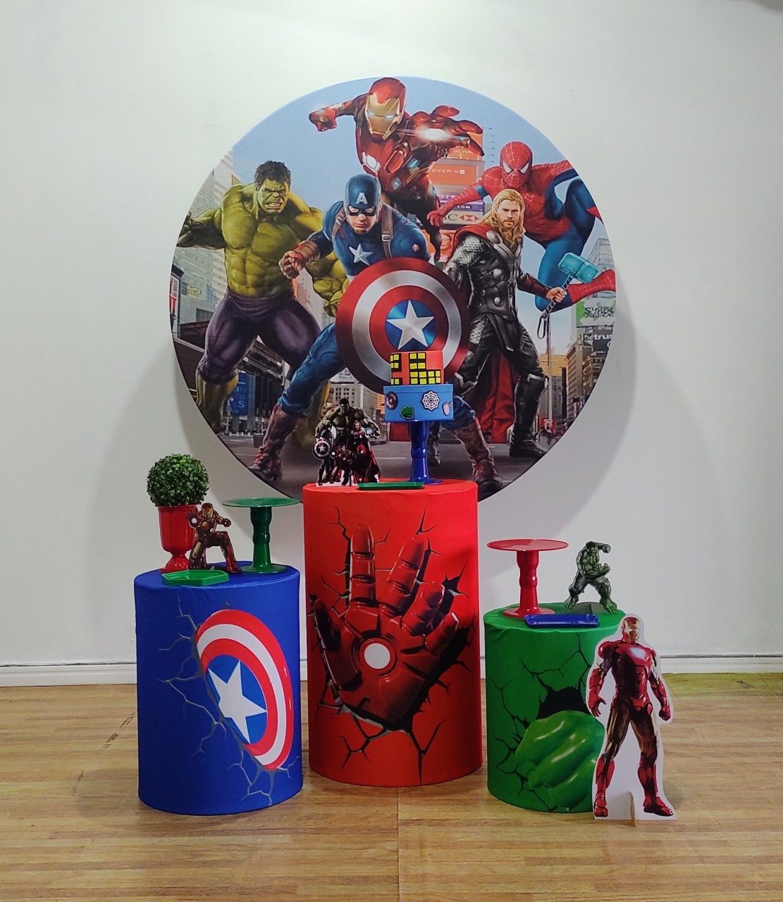 Vingadores  3 Kit Prata - DFEST PEGUE E MONTE