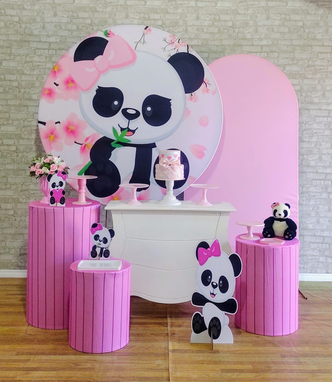 Ursinha Panda Rosa Kit Diamante - DFEST PEGUE E MONTE