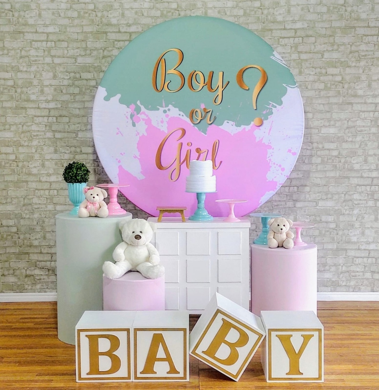 Chá Revelação Boy Ou Girl 1 - DFEST PEGUE E MONTE