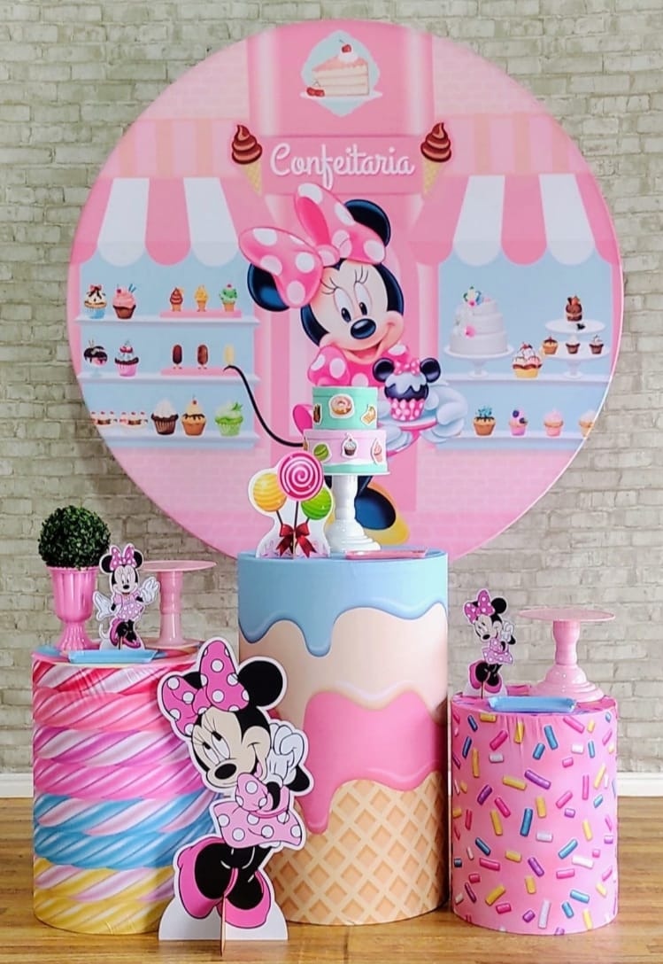 Minie Confeiteira Kit Prata    - DFEST PEGUE E MONTE