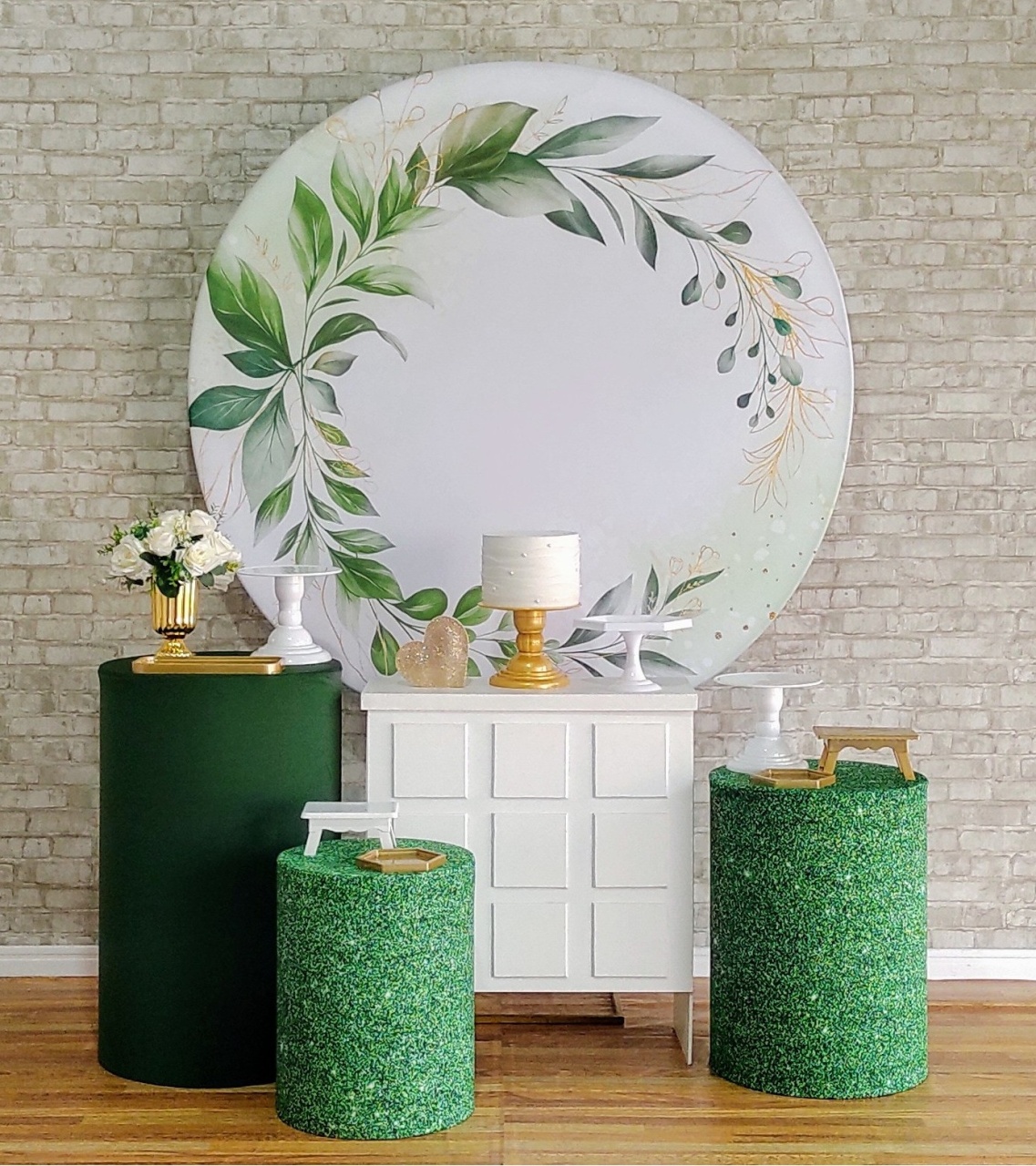Floral Verde Kit Ouro - DFEST PEGUE E MONTE