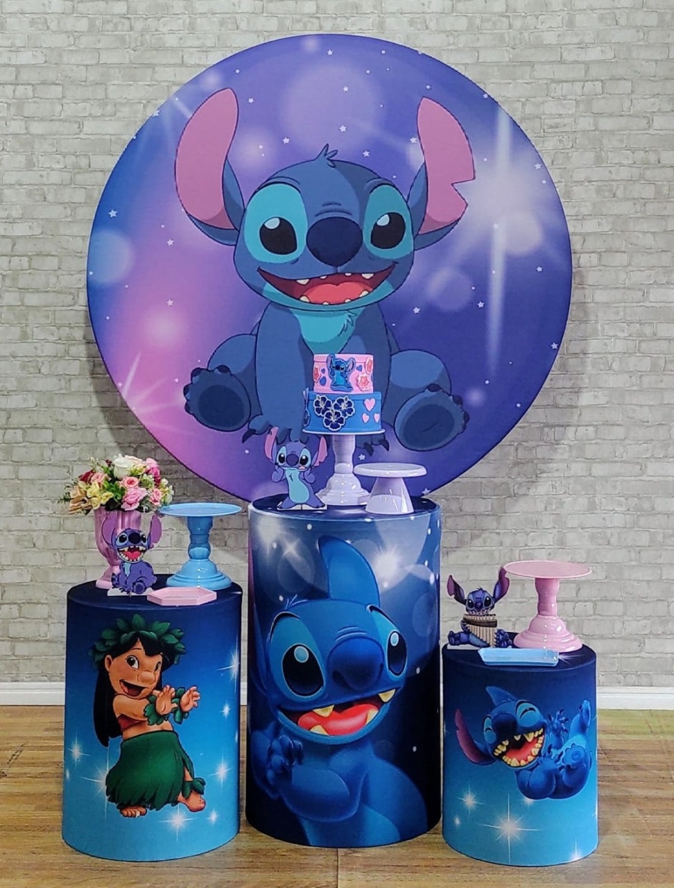 Stitch Menina Kit Prata   - DFEST PEGUE E MONTE