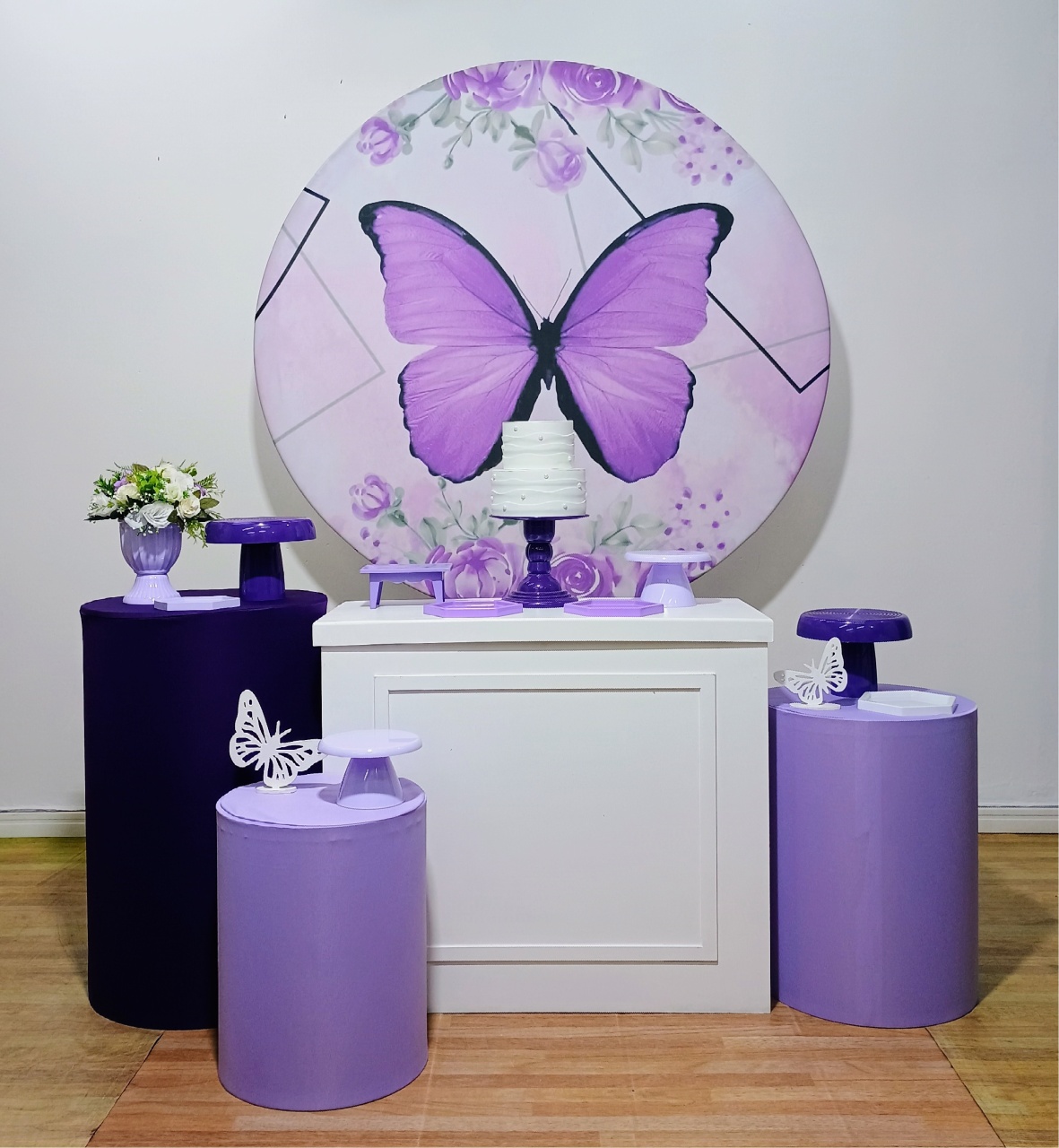 Borboleta Lilas Kit Ouro  - DFEST PEGUE E MONTE