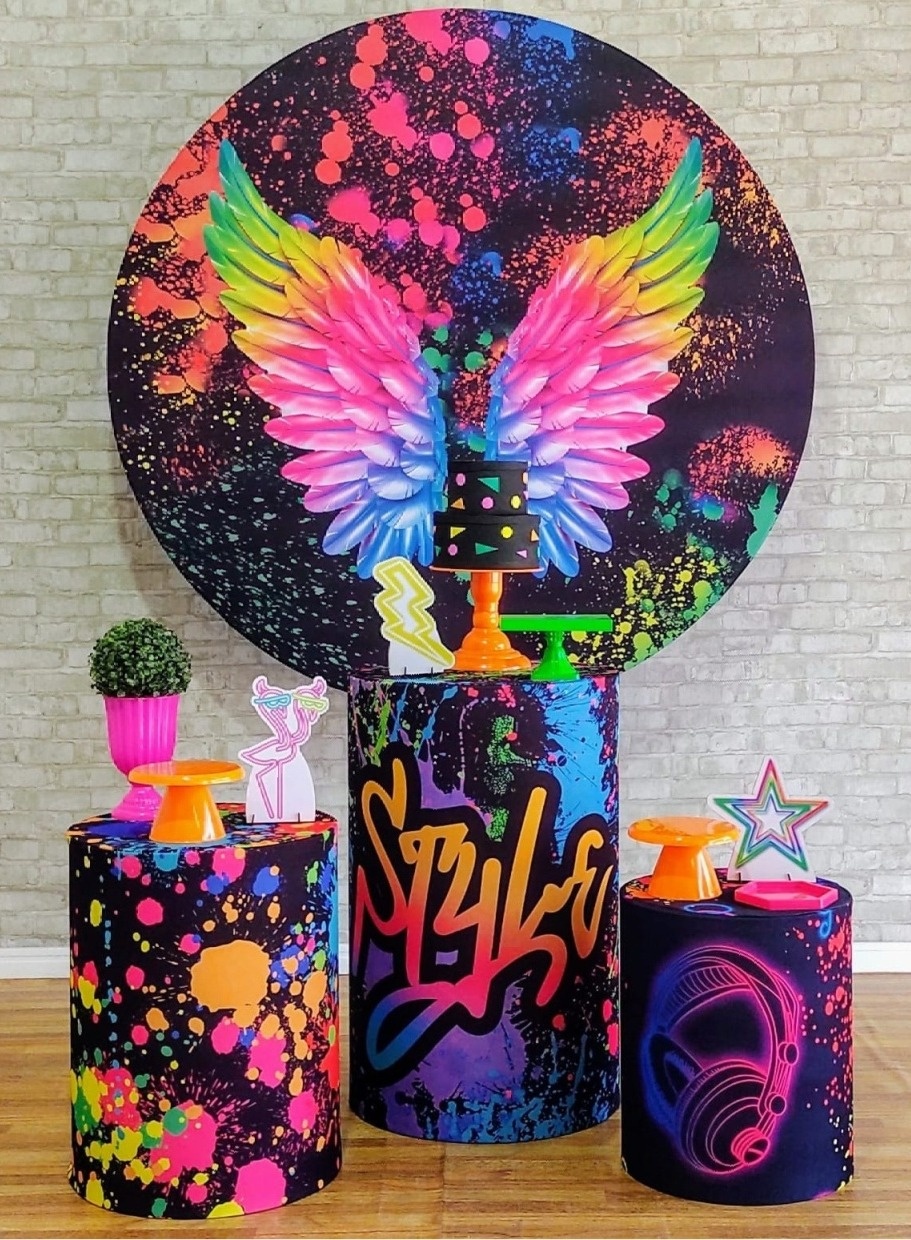 Asas Neon Kit Prata    - DFEST PEGUE E MONTE