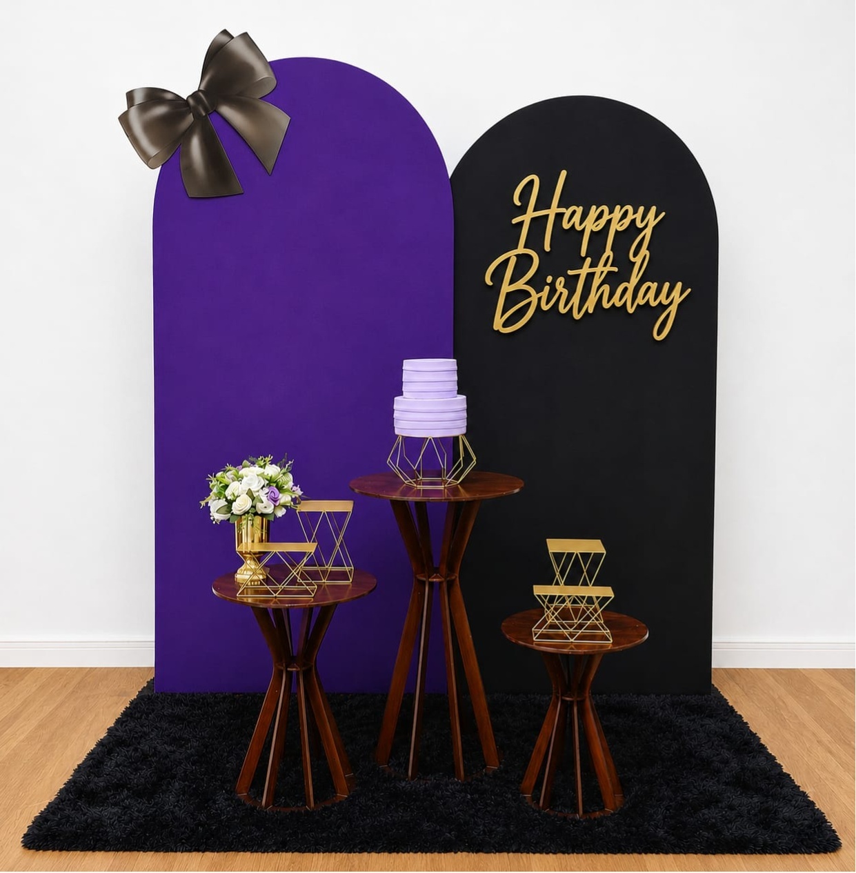 Kit Laço Roxo/Preto 1 - DFEST PEGUE E MONTE