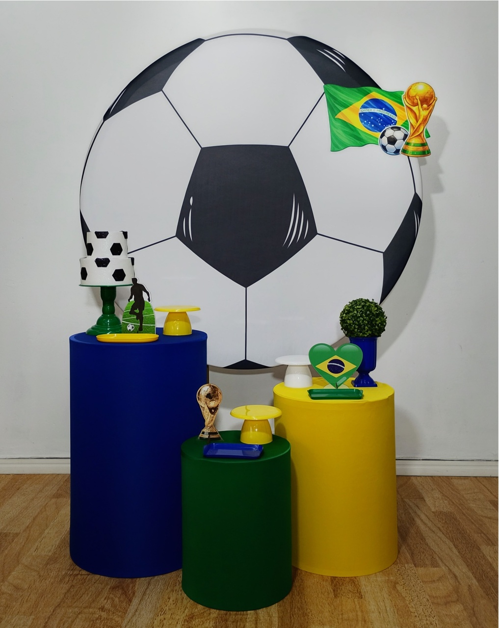 Copa Do Mundo Bola Kit Prata - DFEST PEGUE E MONTE