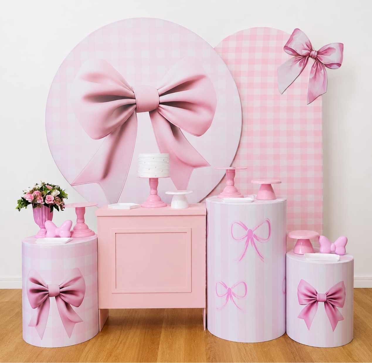 Laço Rosa Kit Diamante - DFEST PEGUE E MONTE