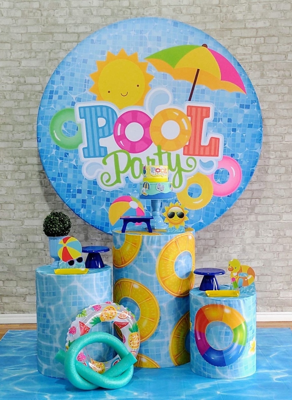 Pool Party Azul Kit Prata   - DFEST PEGUE E MONTE