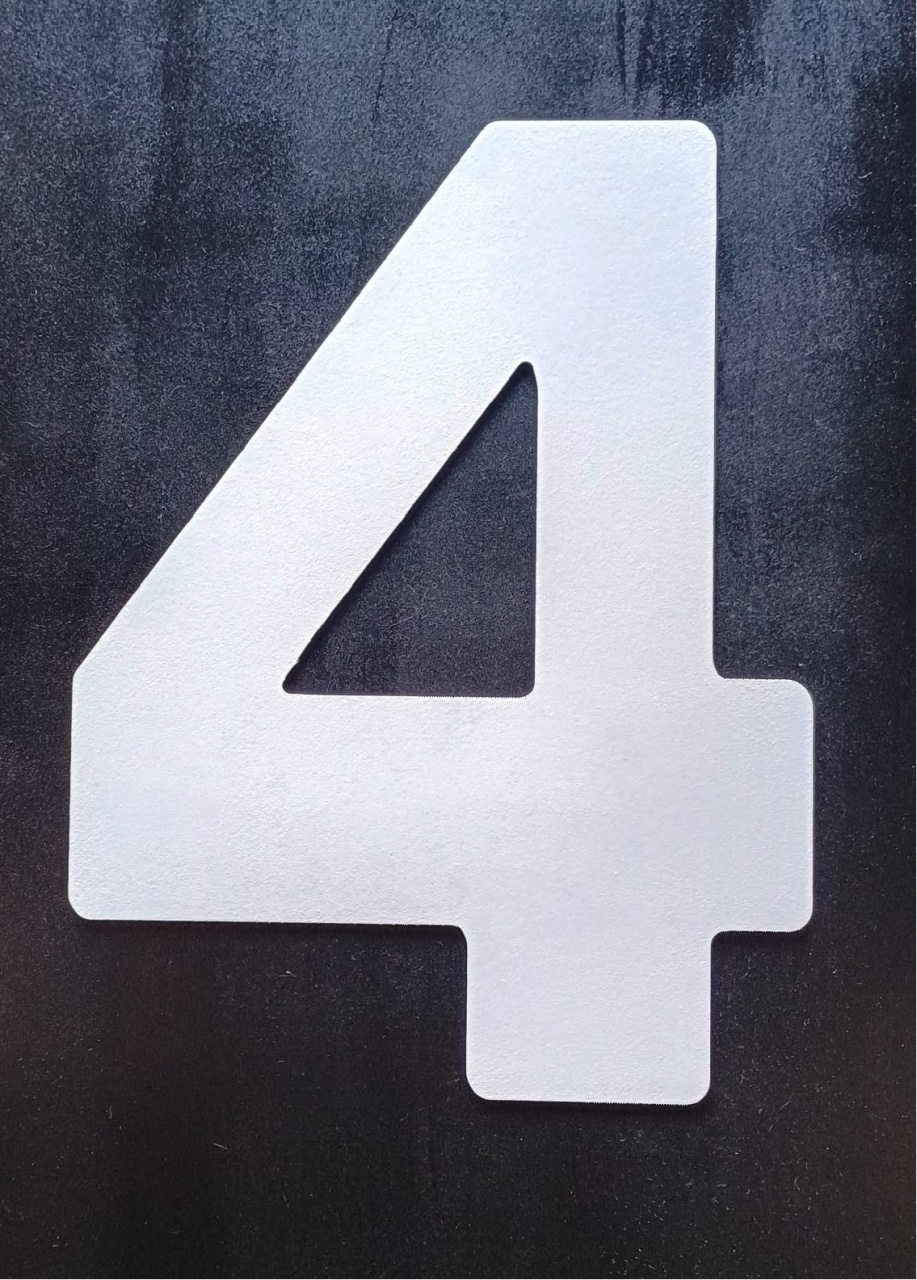 Numero de Pendurar 4 Branco - DFEST PEGUE E MONTE