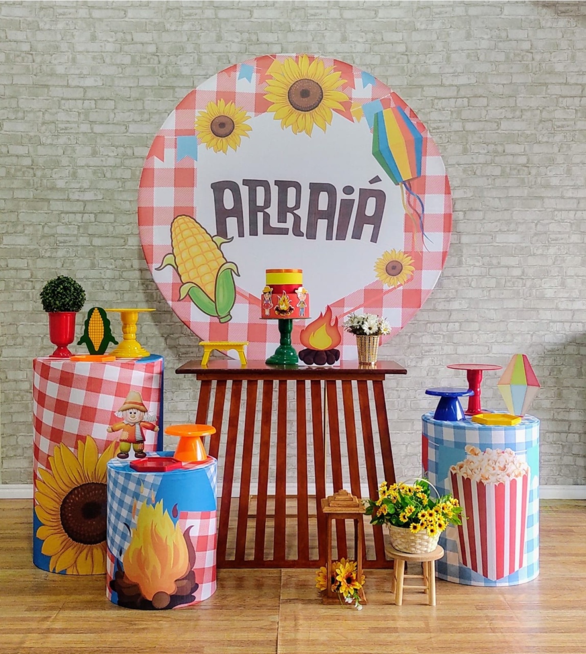 Festa Junina Arraia Kit Composicao - DFEST PEGUE E MONTE