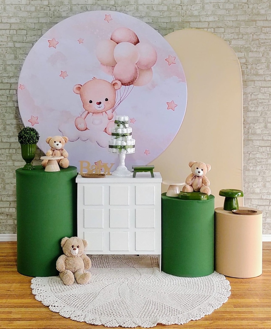 Ursinho Boho 1 Cha de Bebe - DFEST PEGUE E MONTE