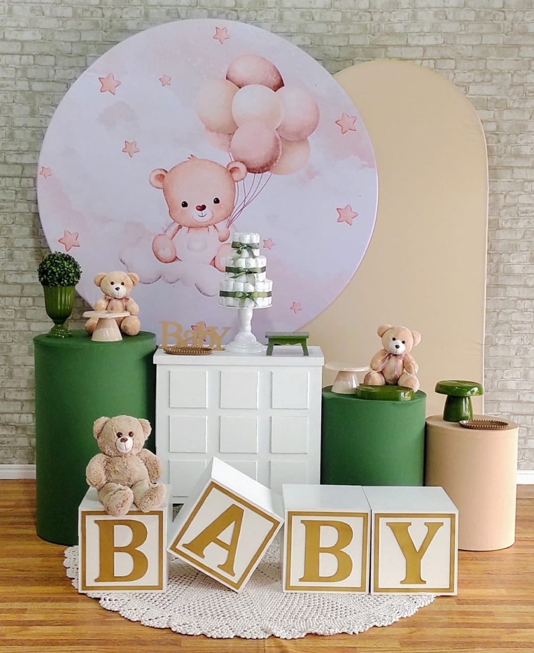 Ursinho Boho Cha de Bebe - DFEST PEGUE E MONTE