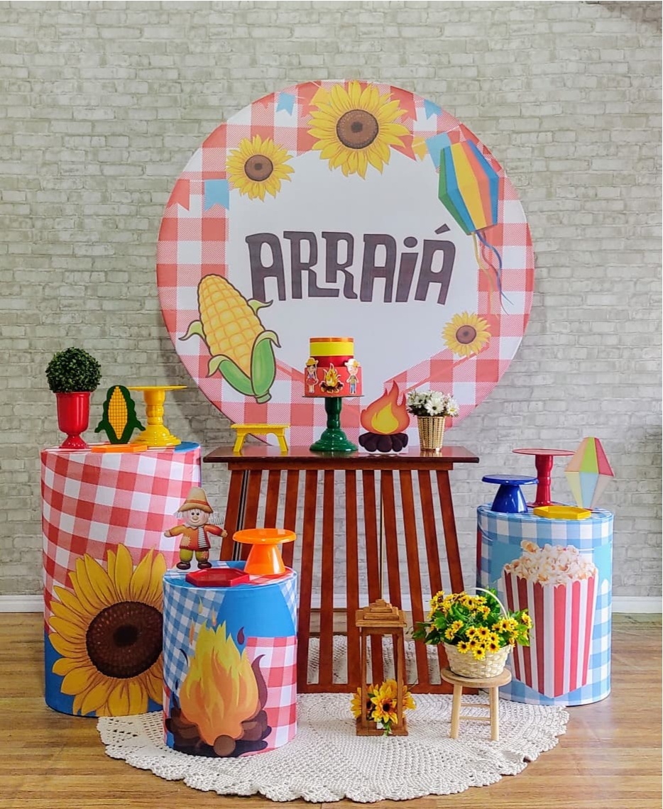 Festa Junina Arraia Kit Composicao 1 - DFEST PEGUE E MONTE