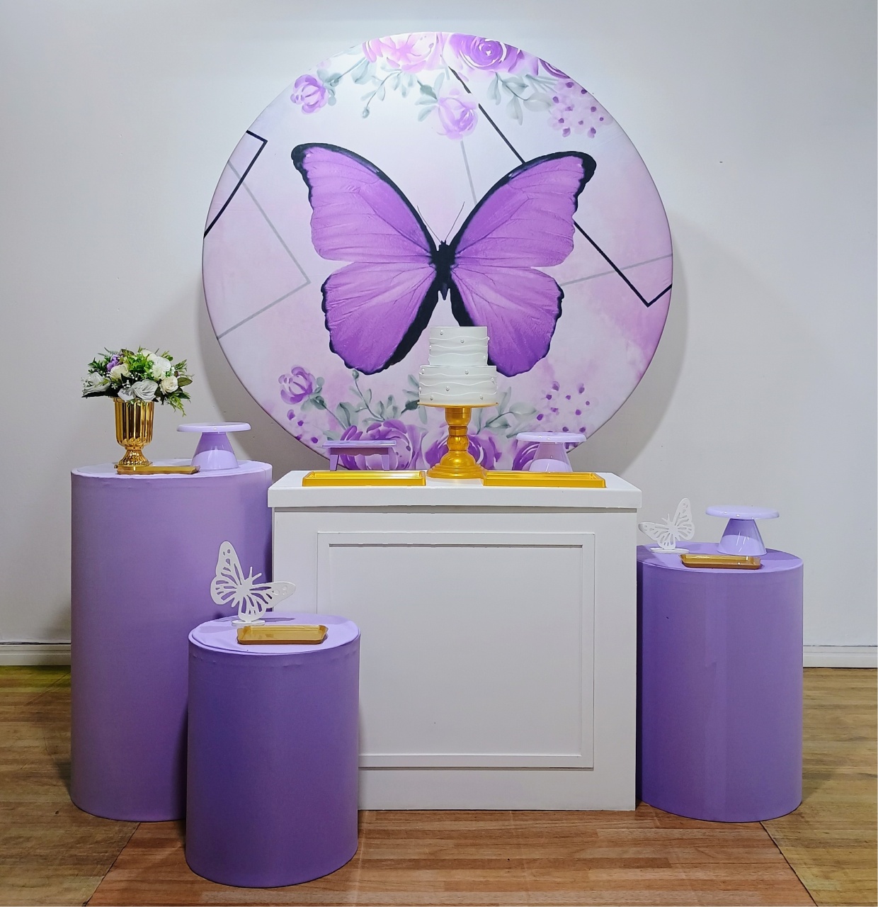 Borboleta Lilas 1 Kit Ouro - DFEST PEGUE E MONTE