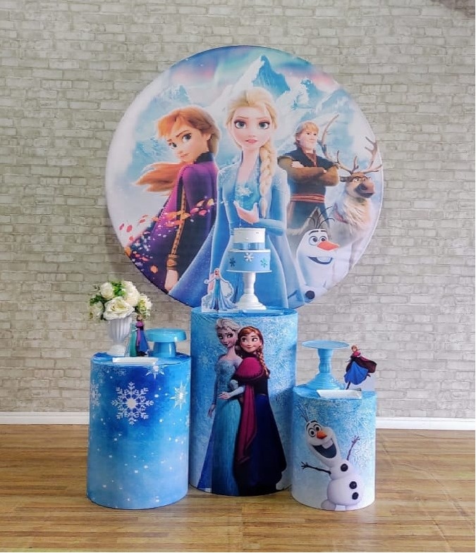 Frozen Azul Kit Prata - DFEST PEGUE E MONTE