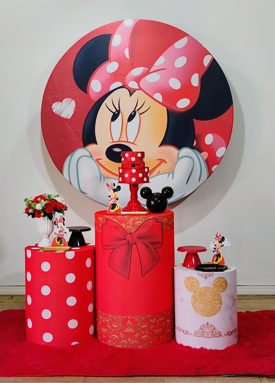 Minie Vermelha Kit Prata - DFEST PEGUE E MONTE