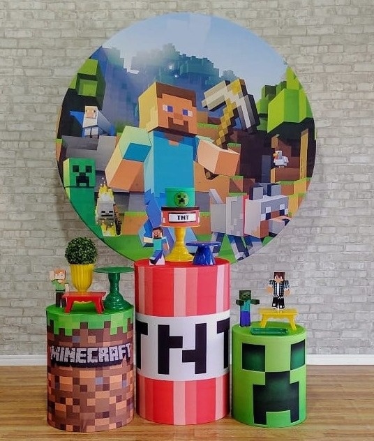 Minecraft Kit Prata - DFEST PEGUE E MONTE