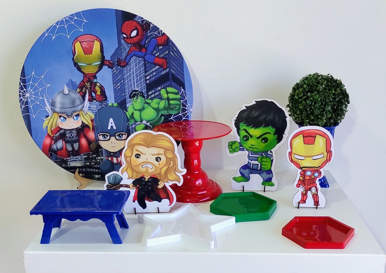 Vingadores Baby Kit Mesa    - DFEST PEGUE E MONTE
