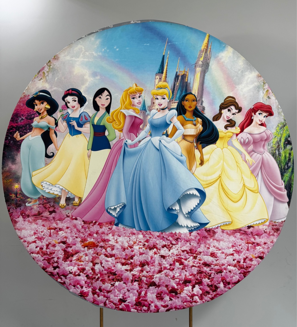 Princesas Painel Redondo 1,30X130 - PRIME DECOR RJ